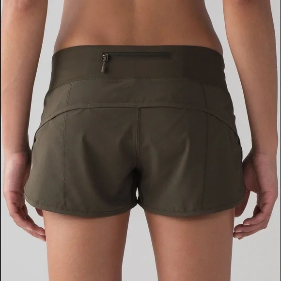 Lululemon Speed Up 4” Dark Olive - Picture 4 of 8